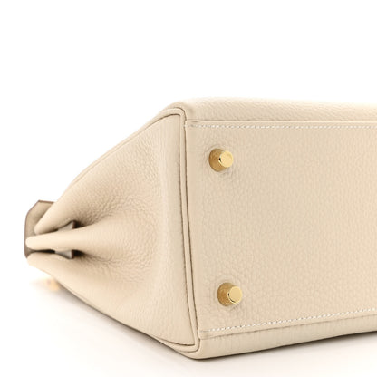 Hermes Togo Kelly Retourne 28 Craie 8 of 12
