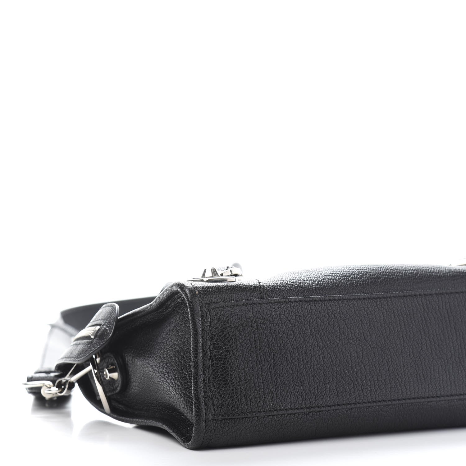 Balenciaga Chevre Silver Metallic Edge Hardware Mini City Black 9 of 13