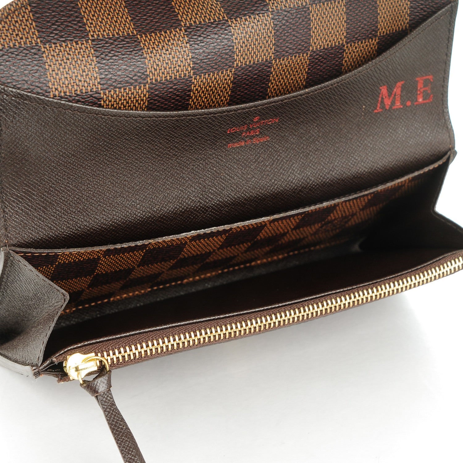 Louis Vuitton Damier Ebene Emilie Wallet 8 of 8