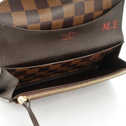 Louis Vuitton Damier Ebene Emilie Wallet 8 of 8