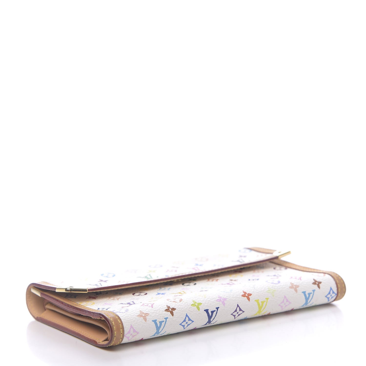 Louis Vuitton Monogram Multicolor Porte Tresor International Wallet White 4 of 8