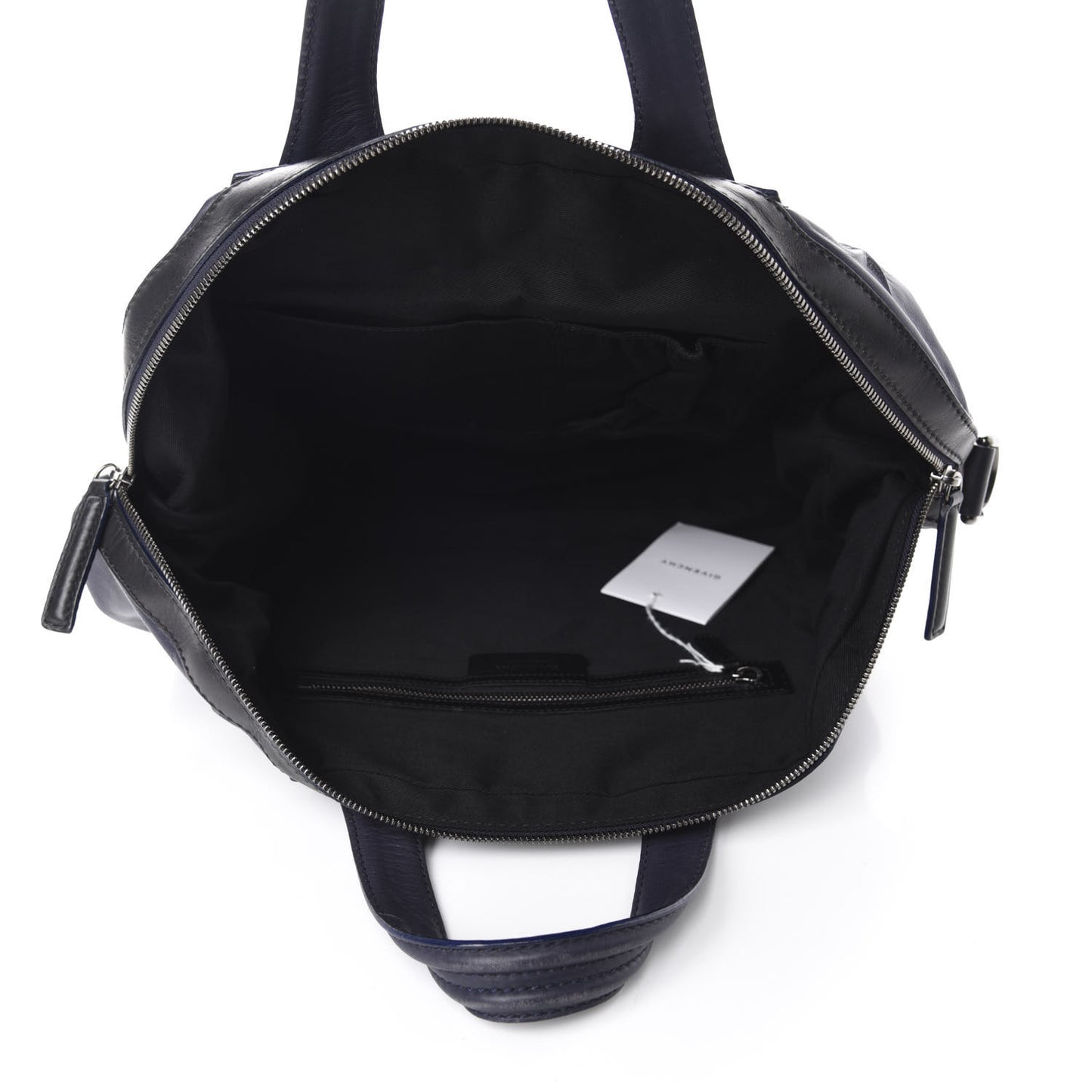 Calfskin Star Embossed Studded Medium Nightingale Navy