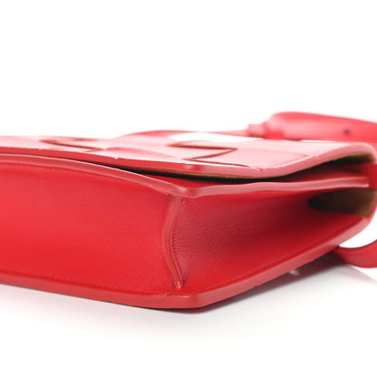 Bottega Veneta Lambskin Maxi Intrecciato Mini Cassette Crossbody Bag Bright Red 9 of 10