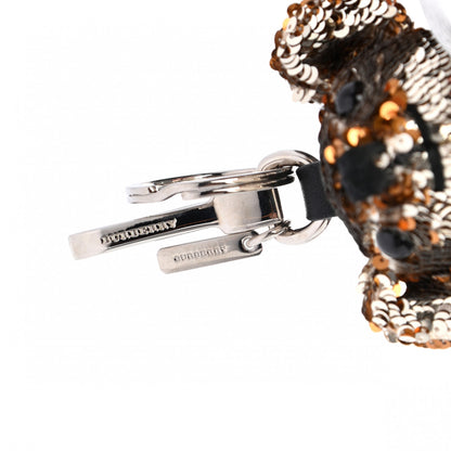 Burberry Sequin Thomas Teddy Bear Keychain Charm Gold 3 of 3