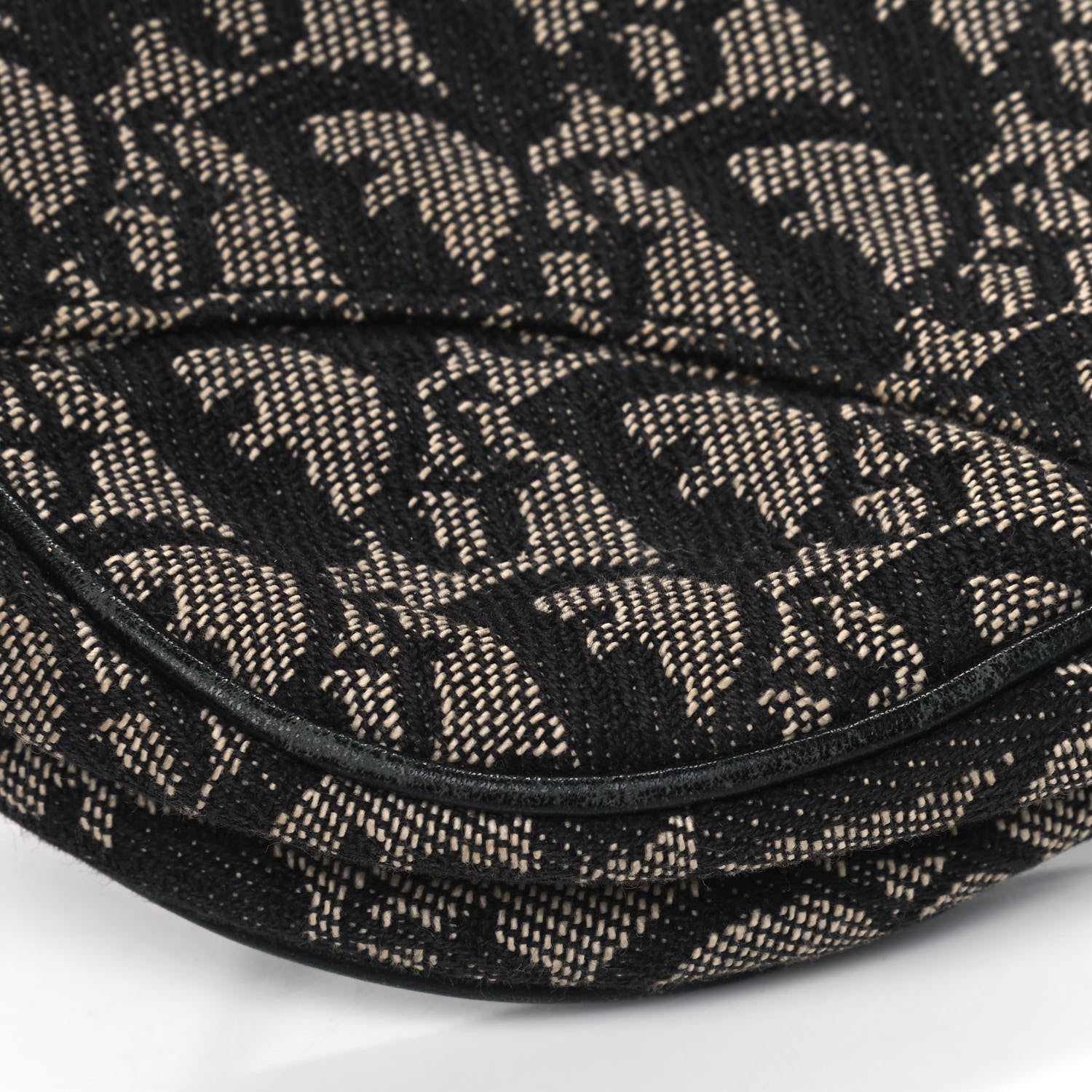 Christian Dior Monogram Mini Saddle Pochette Black 5 of 10