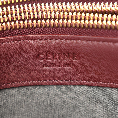 Celine Lambskin Large Trio Crossbody Bag Burgundy 8 of 11