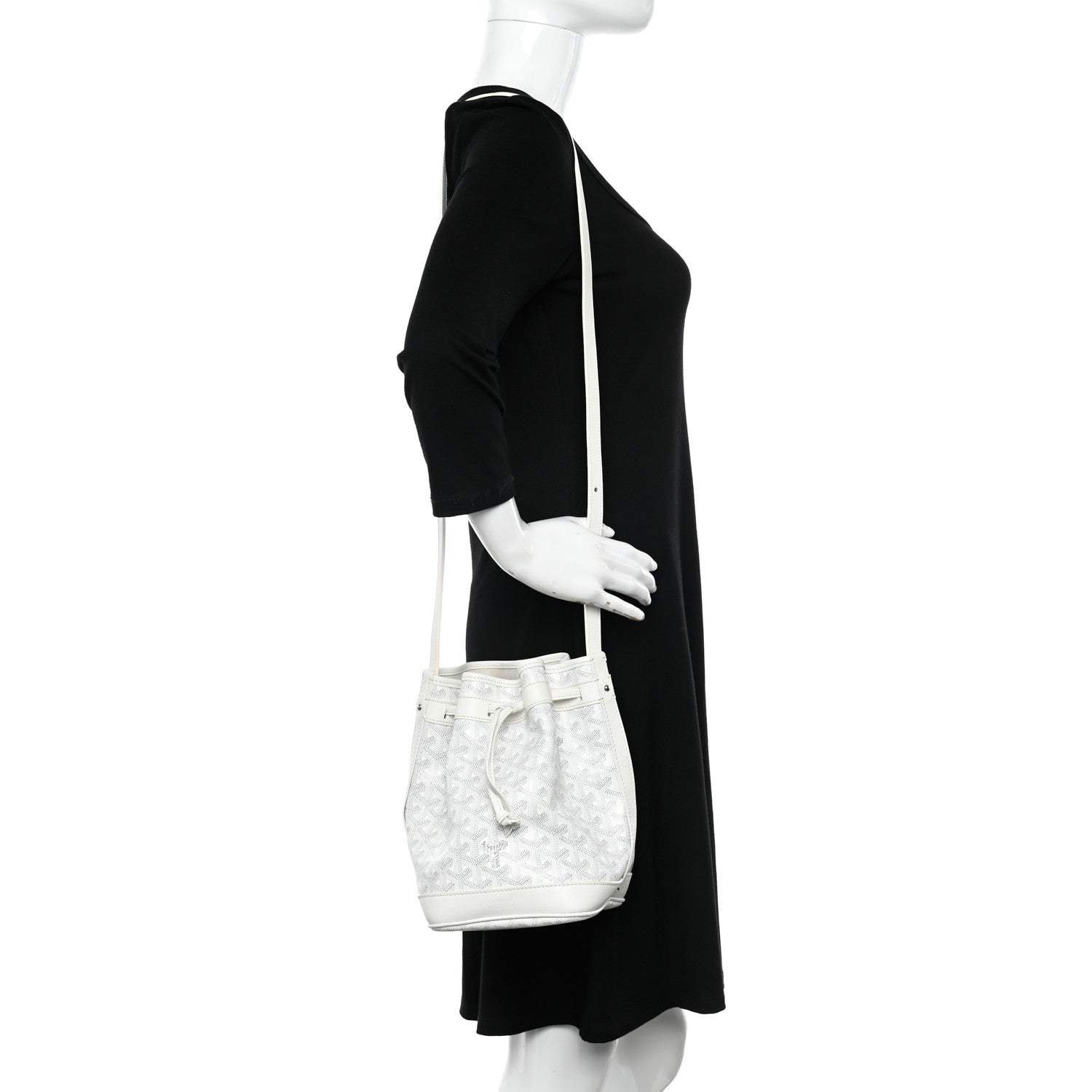 Goyard Goyardine Petit Flot Bucket Bag PM White 2 of 9
