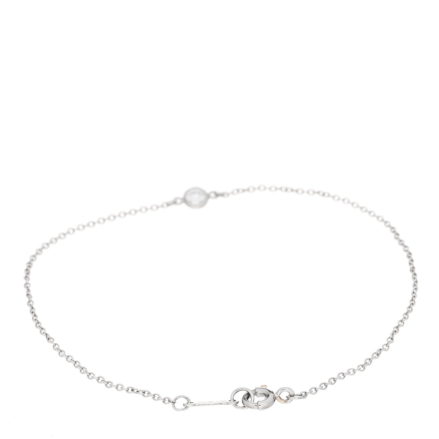 Tiffany Platinum Diamond .08ct Elsa Peretti Diamonds by the Yard Bracelet 2 of 5