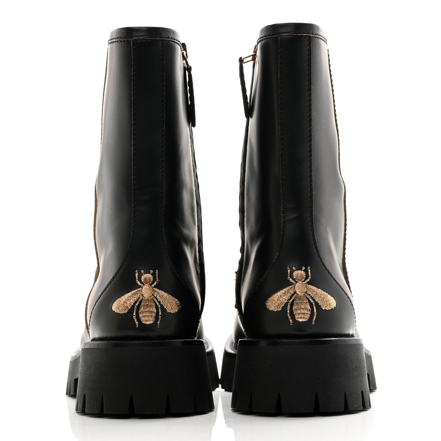 Gucci Cordovan Lux Womens Harald Horsebit 25mm Platform Boots 37.5 Black 5 of 10