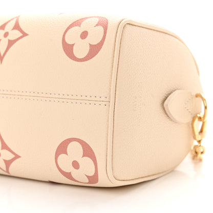 Louis Vuitton Empreinte Monogram Giant Speedy Bandouliere 20 Creme Rose Trianon 9 of 9