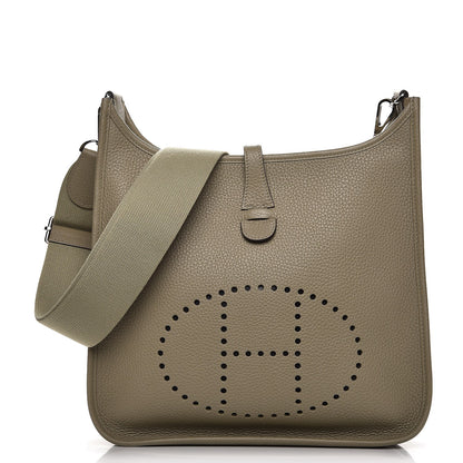 Hermes Taurillon Clemence Evelyne III PM Sauge 1 of 8