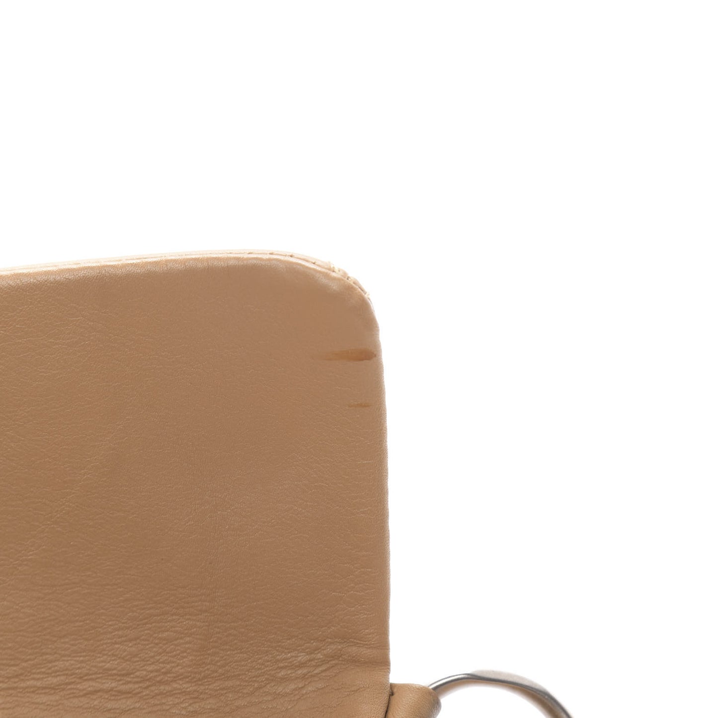 Calfskin Square Stitched Mademoiselle Shoulder Bag Tan
