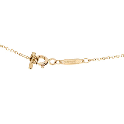 Tiffany 18K Yellow Gold Small T Smile Pendant Necklace 4 of 6