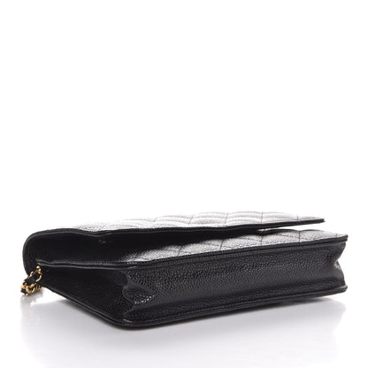 Chanel Caviar Quilted Wallet On Chain WOC Black 4 of 9