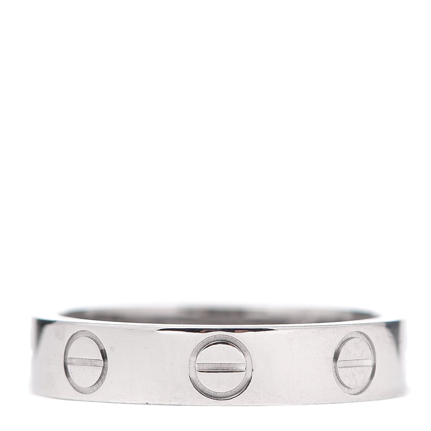 18K White Gold 3.5mm LOVE Wedding Band Ring 47 4
