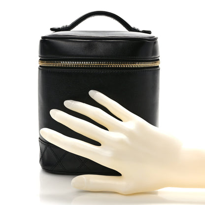 Chanel Lambskin Vanity Cosmetic Case Black 2 of 8