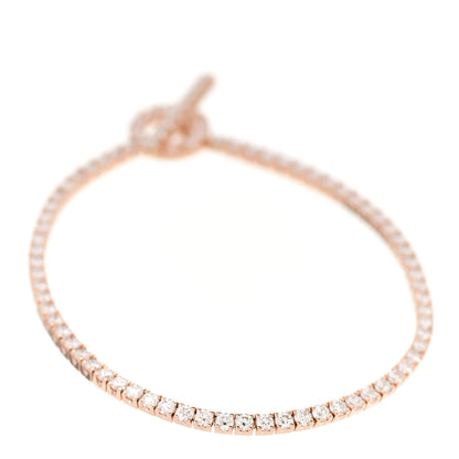 Hermes 18K Rose Gold Diamond Finesse Link Bracelet SH 3 of 5