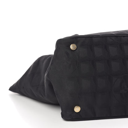 Chanel Nylon Large Travel Tote Black 5 of 9
