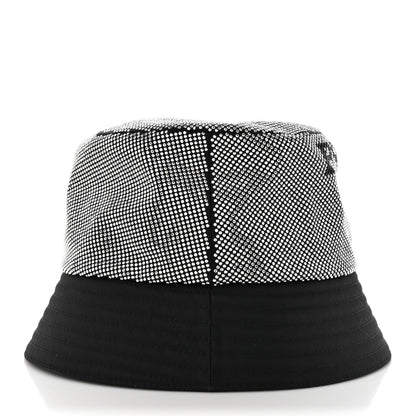 Prada Crystal Tessuto Bucket Hat L Black Acciaio 4 of 8