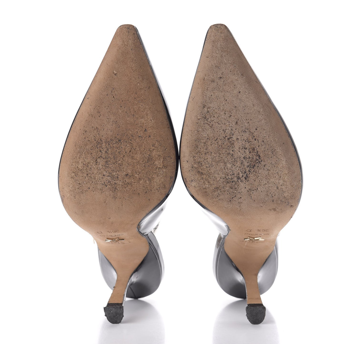Patent Ribbon J'Adior Slingback 100mm Pumps 36.5 Black