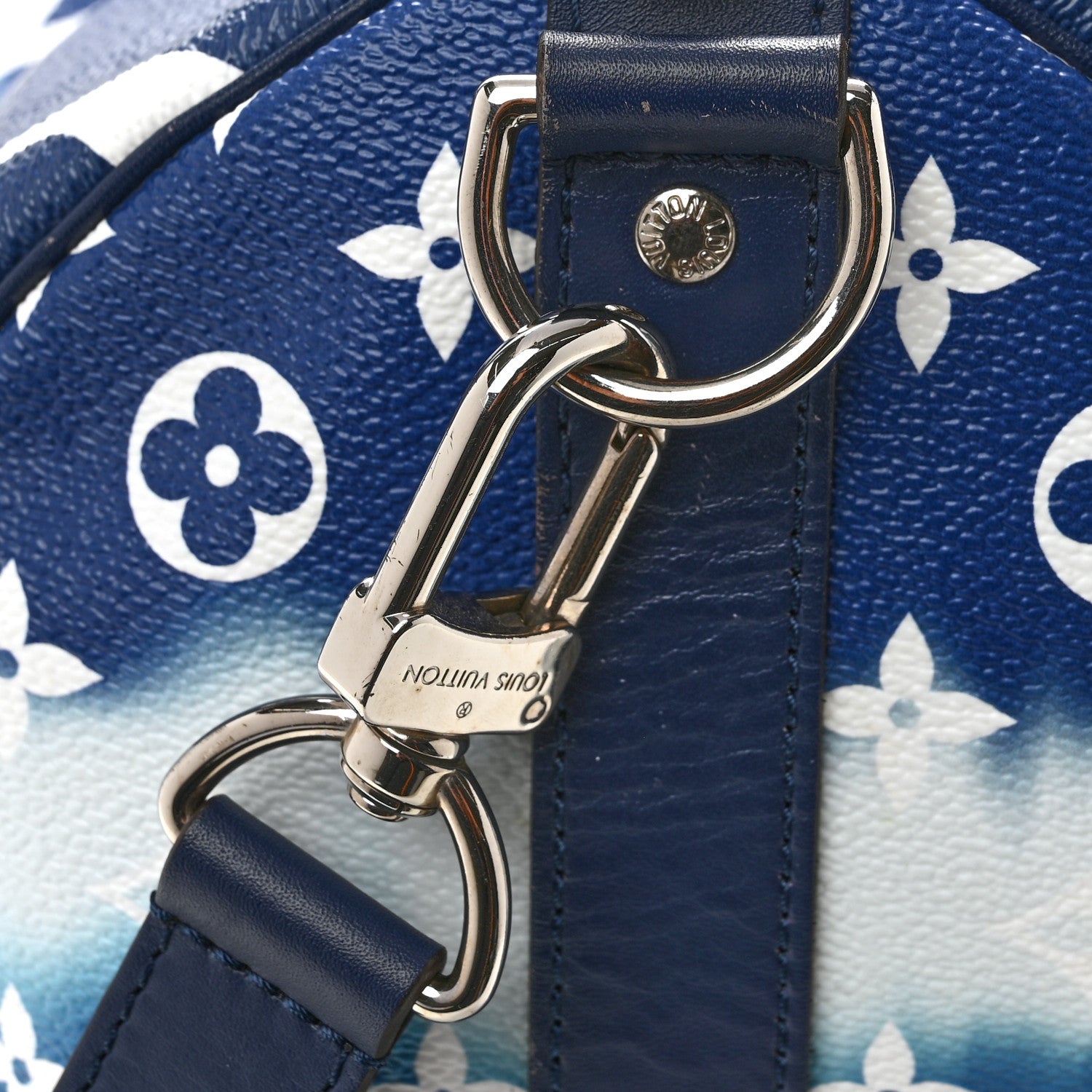 Louis Vuitton Monogram Escale Keepall Bandouliere 50 Blue 14 of 14