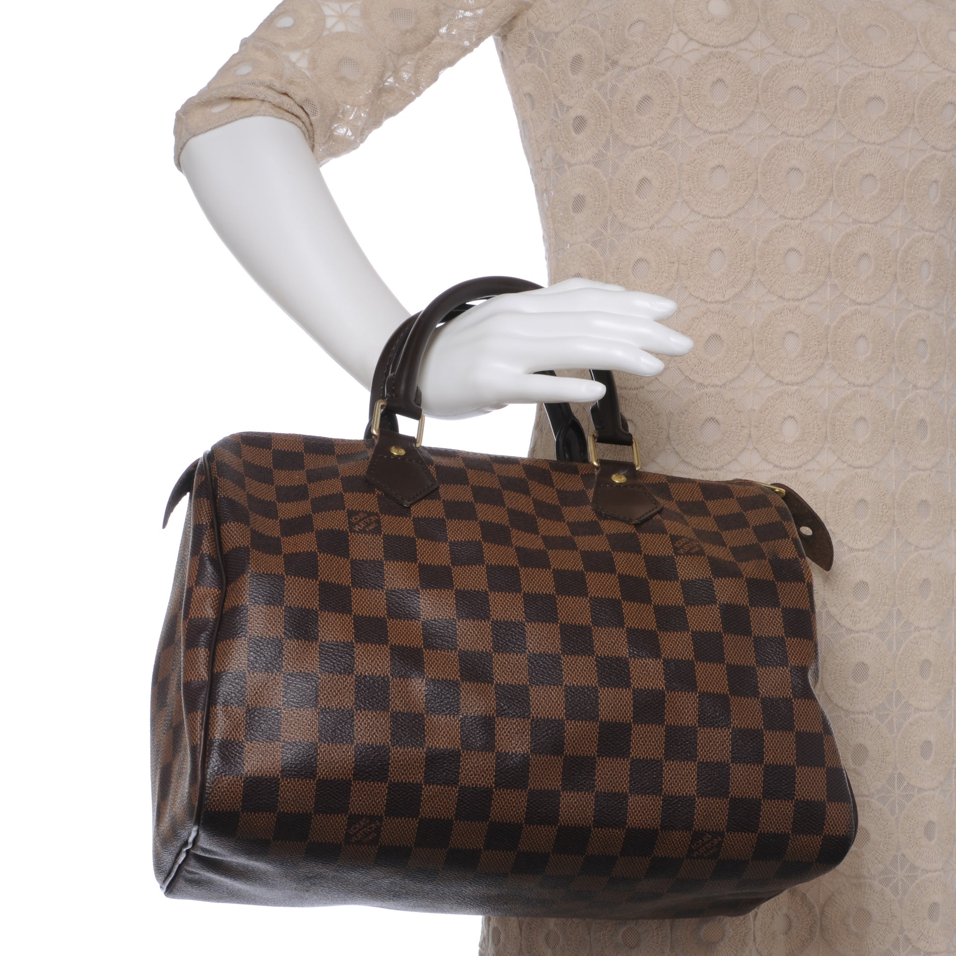 Louis Vuitton Damier Ebene Speedy 30 2 of 8