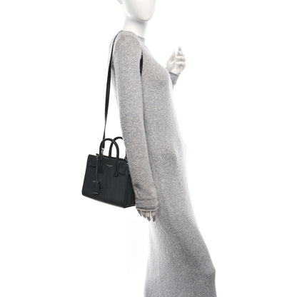 Saint Laurent Grained Calfskin Nano Sac De Jour Black 2 of 13