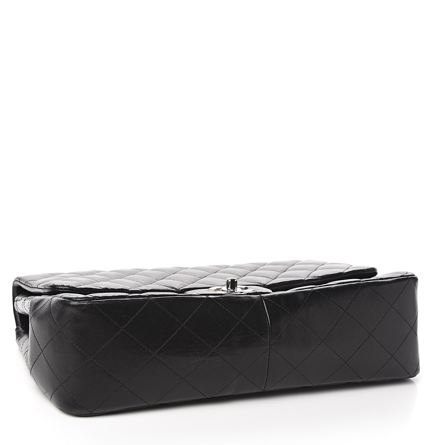 Chanel Lambskin Quilted Jumbo Single Flap Black 3 of 10
