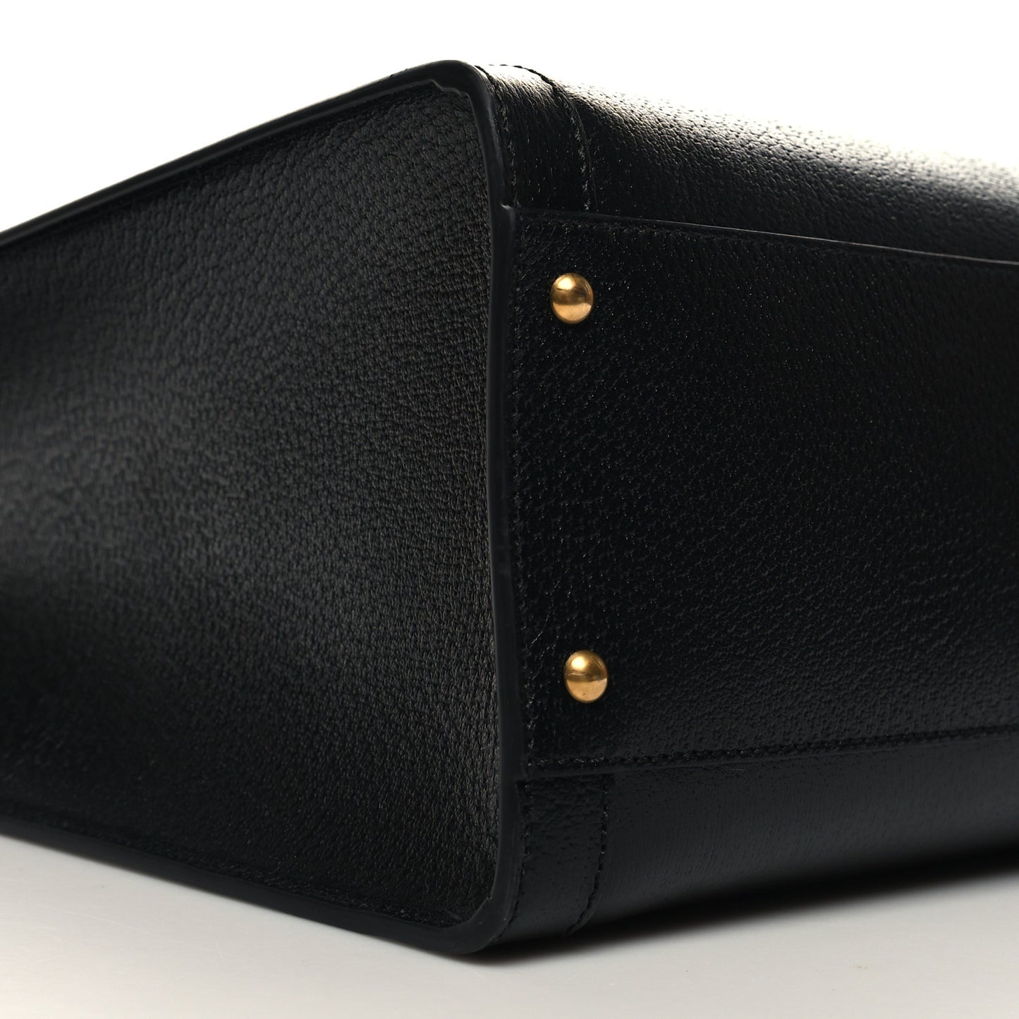 Wonka Grain Calfskin Large Diana Tote Bag Black