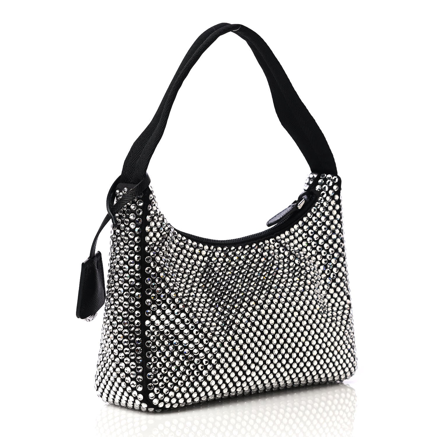Prada Satin Crystal Mini Re-Edition 2000 Bag Cristal 2 of 4