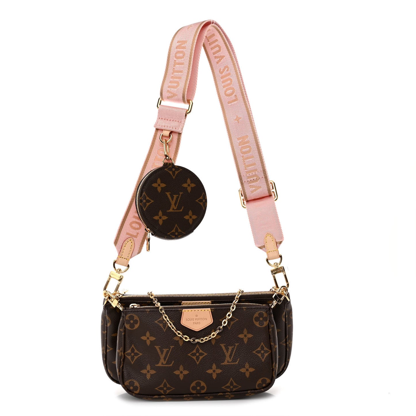 Monogram Multi Pochette Accessories Rose Clair