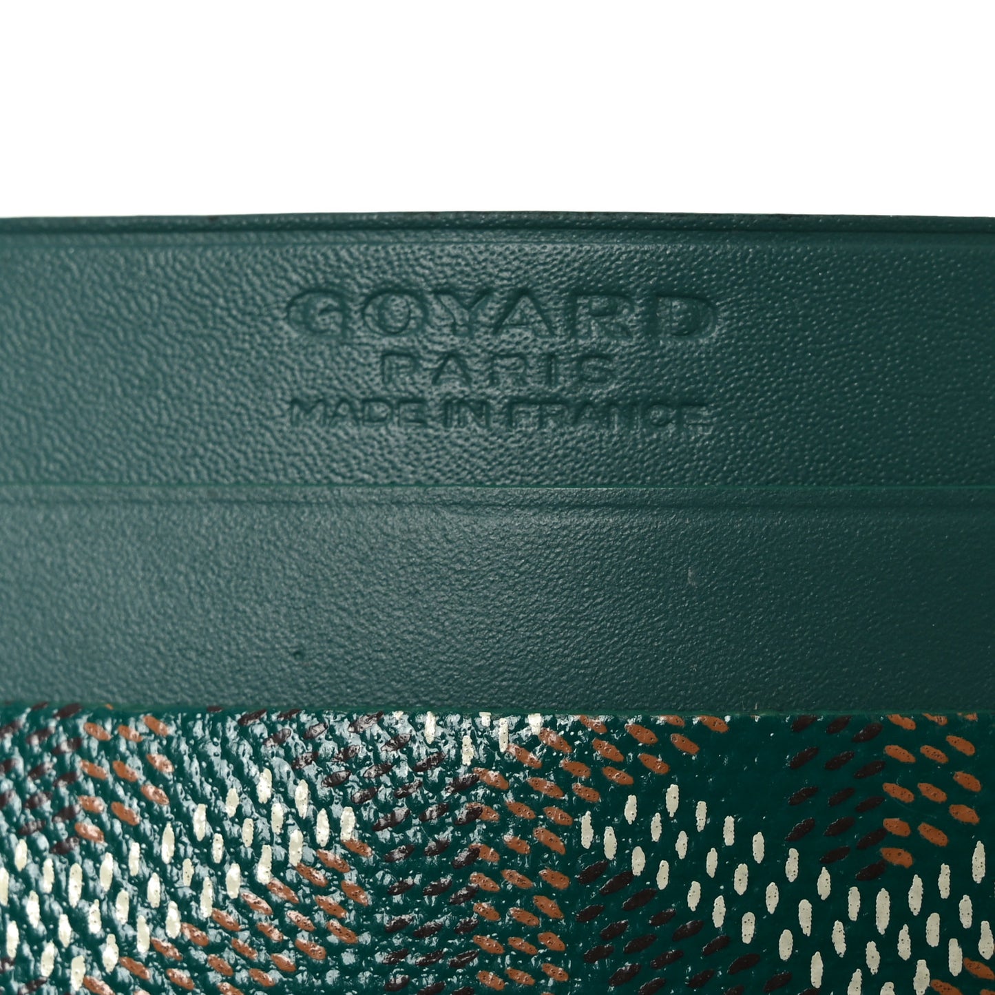 Goyardine Saint Sulpice Card Holder Green
