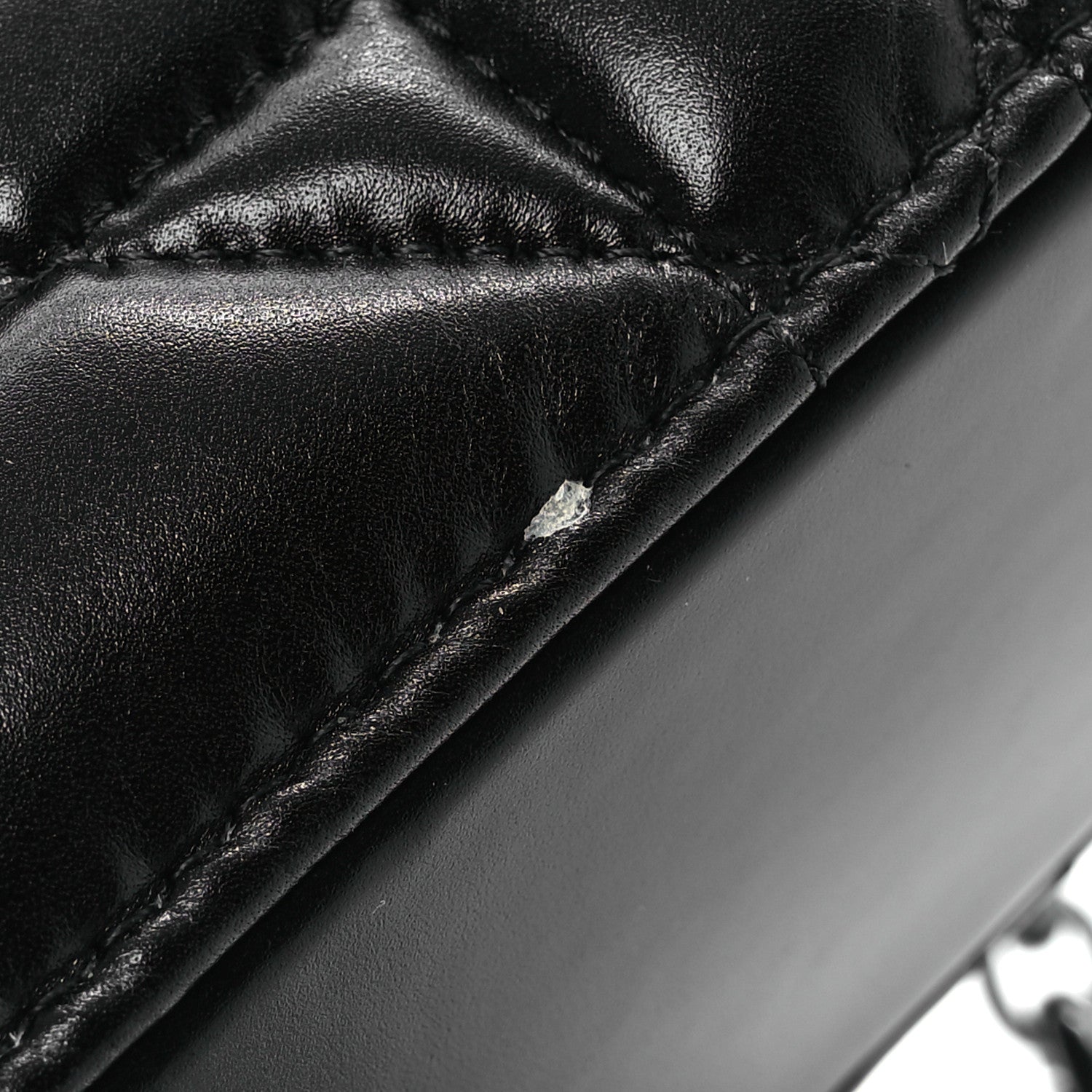 Christian Dior Calfskin Macrocannage Caro Box Bag Black 13 of 13