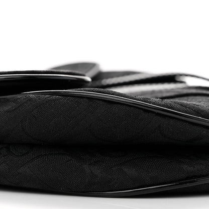Christian Dior Monogram Saddle Bag Black 9 of 11