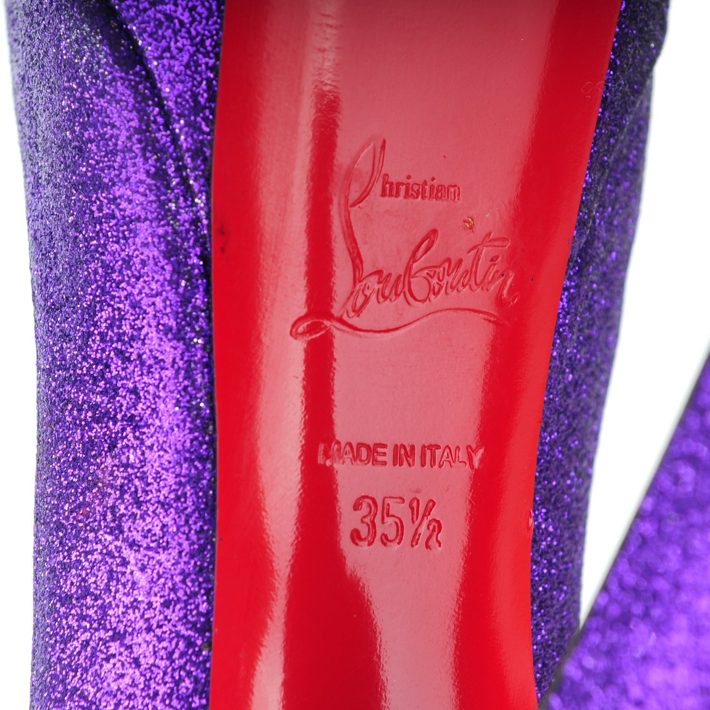 Glitter Bambou 140 Pumps 35.5 Purple