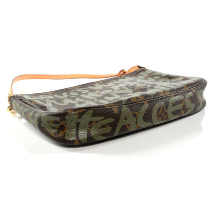 Louis Vuitton Monogram Graffiti Pochette Accessories Kaki 4 of 7