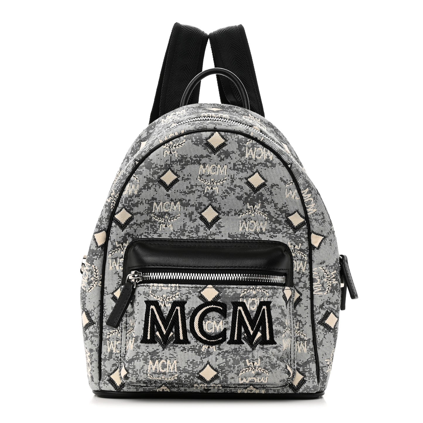 Jacquard Monogram Mini Backpack Grey