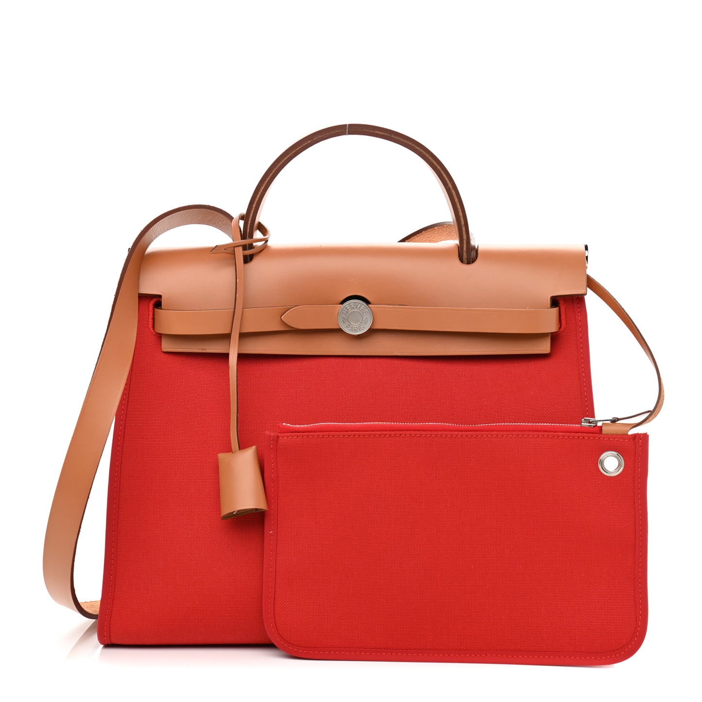 Vache Hunter Toile Herbag Zip 31 PM Rouge Tomate Natural
