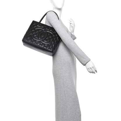 Chanel Caviar Quilted Medallion Tote Black 2 of 12