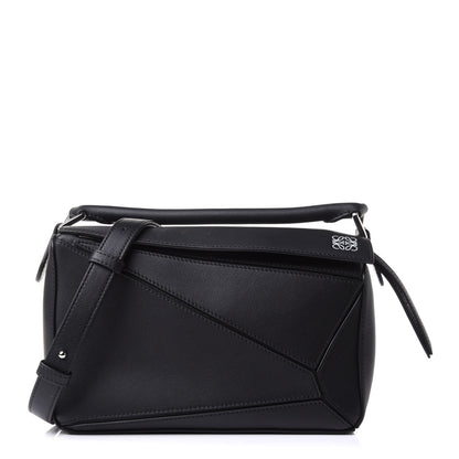 Loewe Calfskin Small Puzzle Bag Black 1 of 10