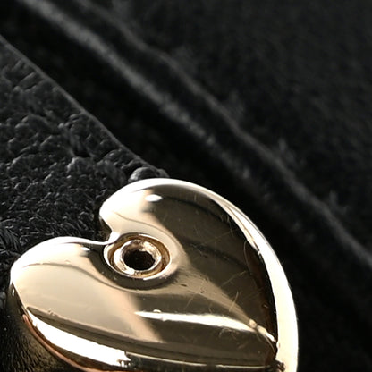 Chanel Lambskin Quilted CC In Love Heart Waist Belt Bag With Chain Black 11 of 12