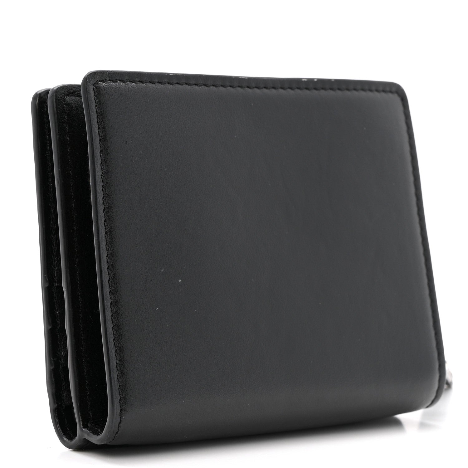 Chloe Shiny Calfskin Sense Compact Wallet Black 3 of 10