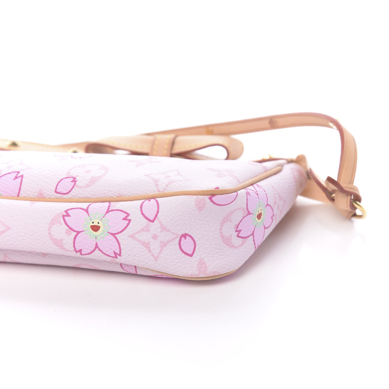 Louis Vuitton Monogram Cherry Blossom Pochette Accessories Pink 9 of 10