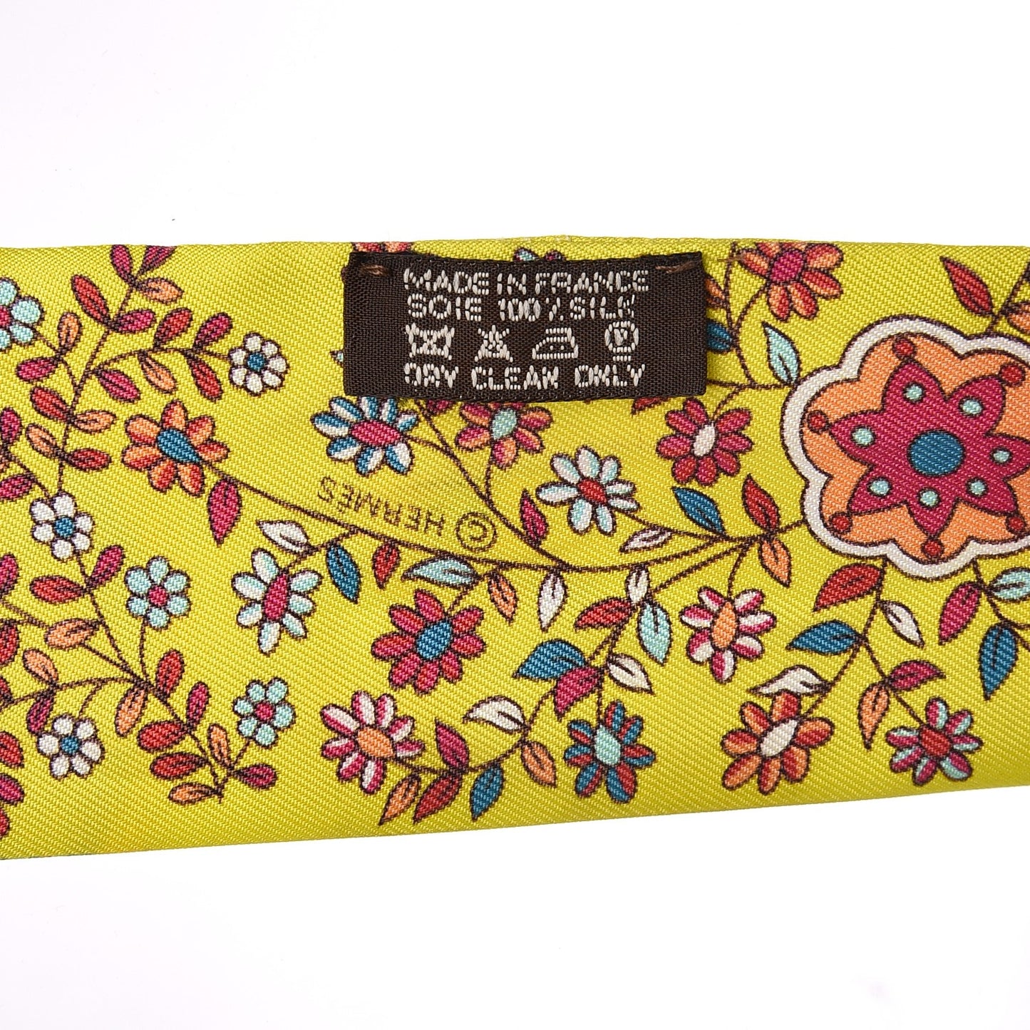 Silk L'Arbre De Vie Twilly Jaune Fluo Canard Rose