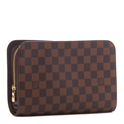 Louis Vuitton Damier Ebene Pochette Saint Louis Clutch 2 of 7