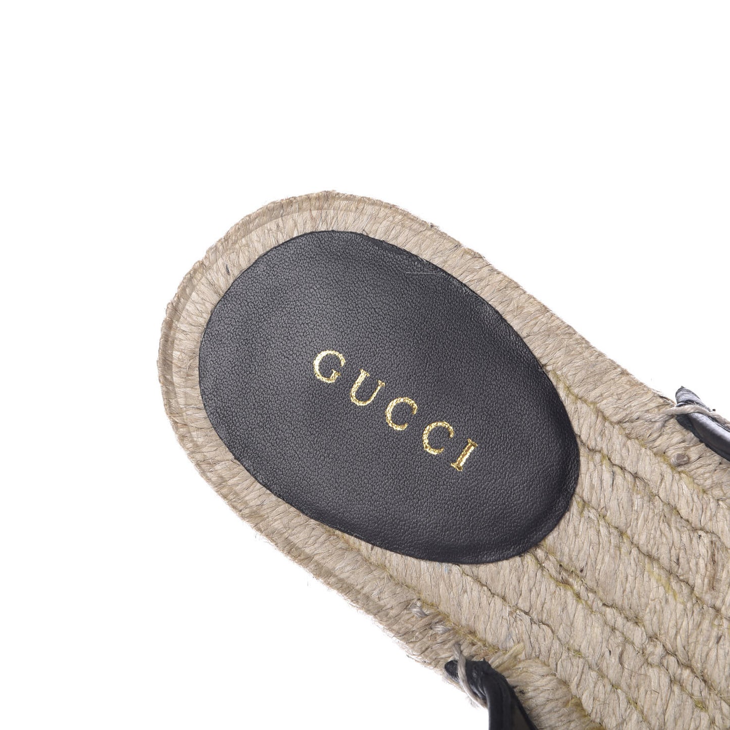 Nappa Matelasse GG Marmont Espadrille Slippers 35.5 Black