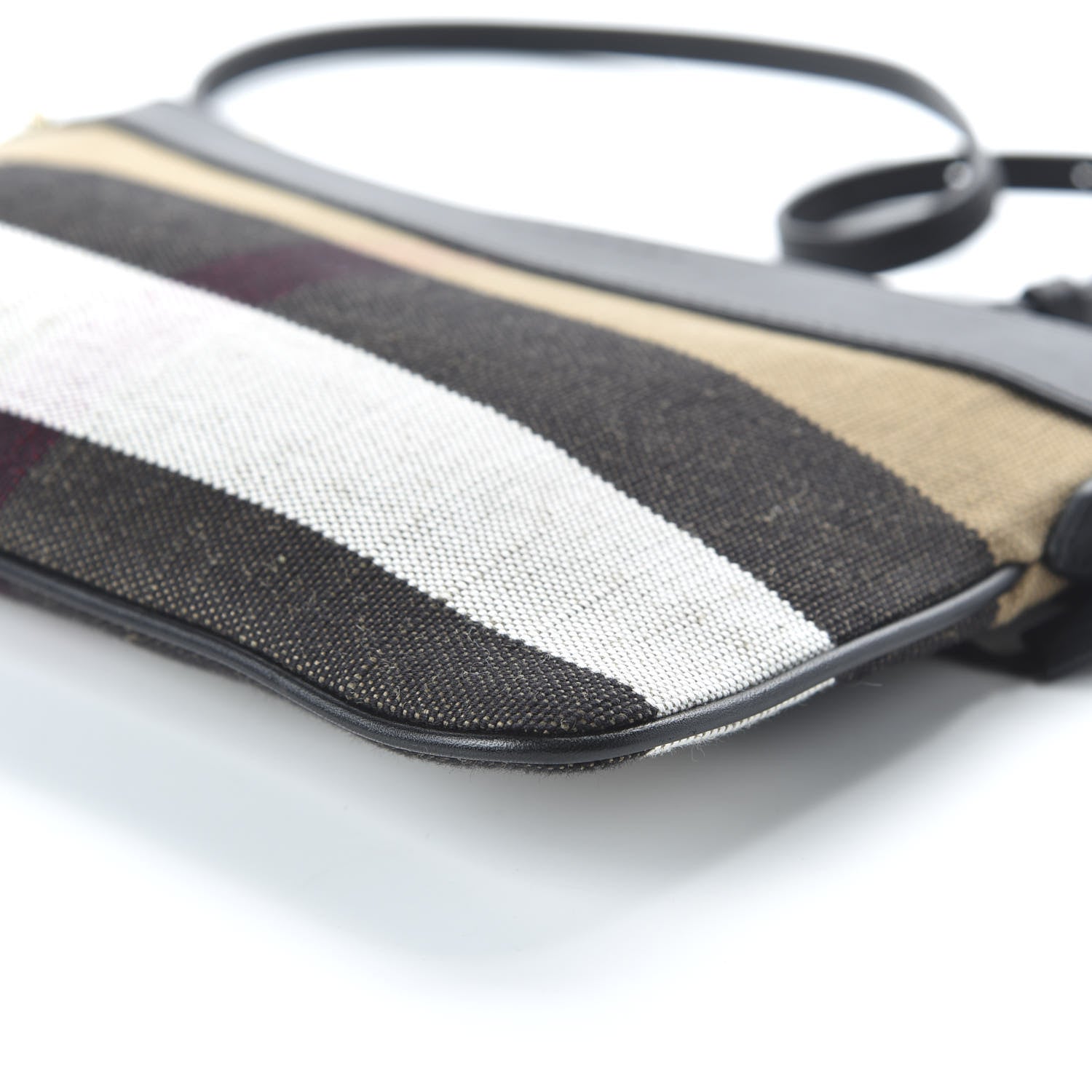Burberry House Check Derby Peyton Crossbody Clutch Bag Black 7 of 9