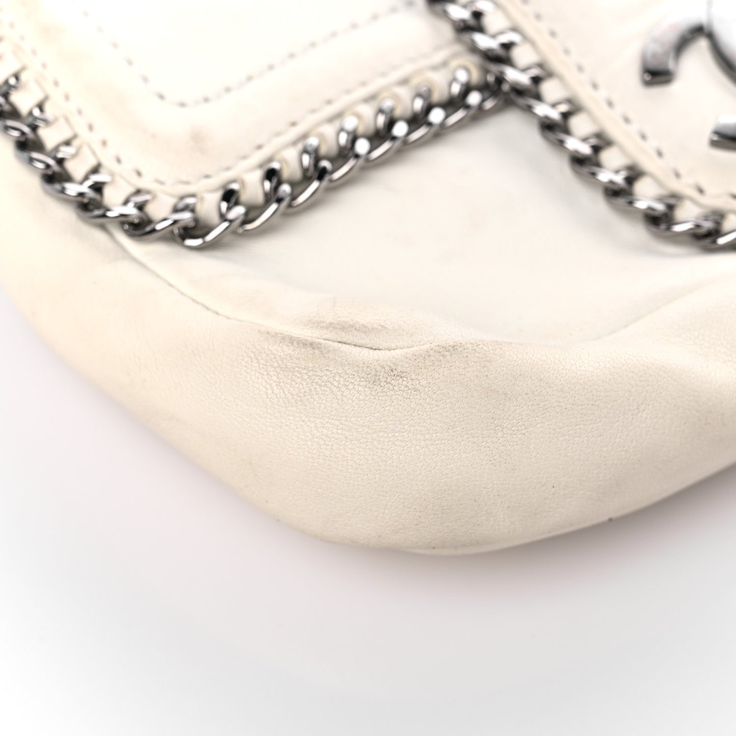 Lambskin Medium Madison Flap White