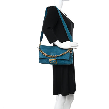 Fendi Chamois Large Baguette Ottanio 2 of 10