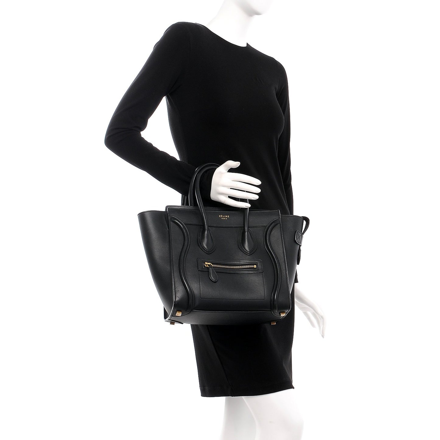 Smooth Calfskin Micro Luggage Black